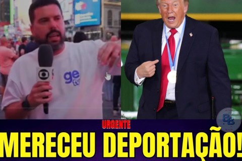URGENTE MERECEU DEPORTAÇÃO! JORNALISTA DA GLOBO FALTA COM RESPEITO E OFENDE O POVO AMERICANO NOS EUA